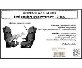 Чохол MERCEDES MP IV від 2011, сидіння пасажира не амортизується, 2ремені Чохол MERCEDES MP IV від 2011, сидіння пасажира не амортизується, 2ремені
